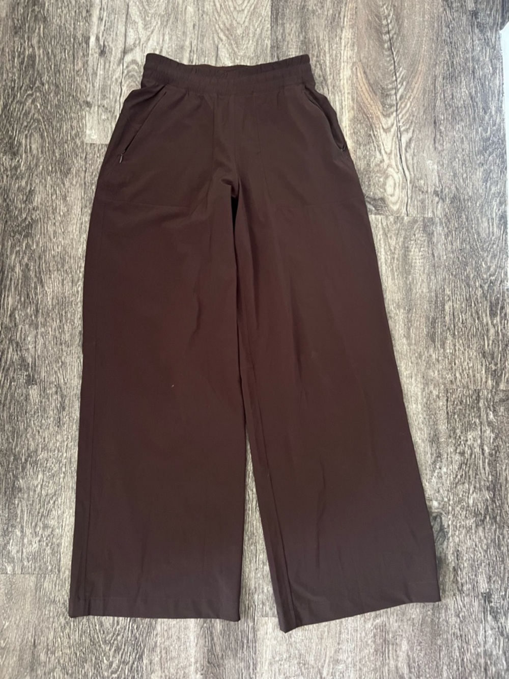 lululemon athletica Pull-On Wide Leg Pants — Burgundy Brown